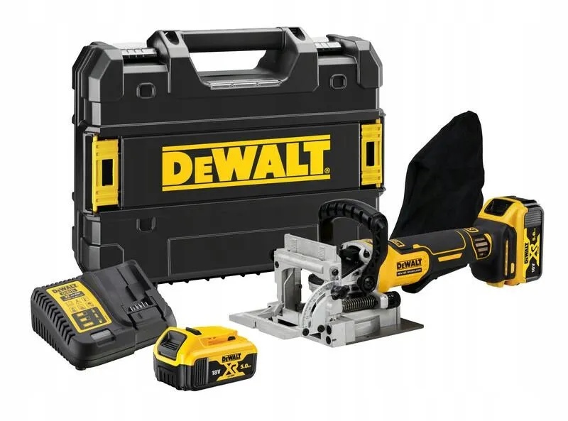 Fogfräsmaskin DeWalt DCW682P2-QW; 18 V; 2x5,0 Ah batt.