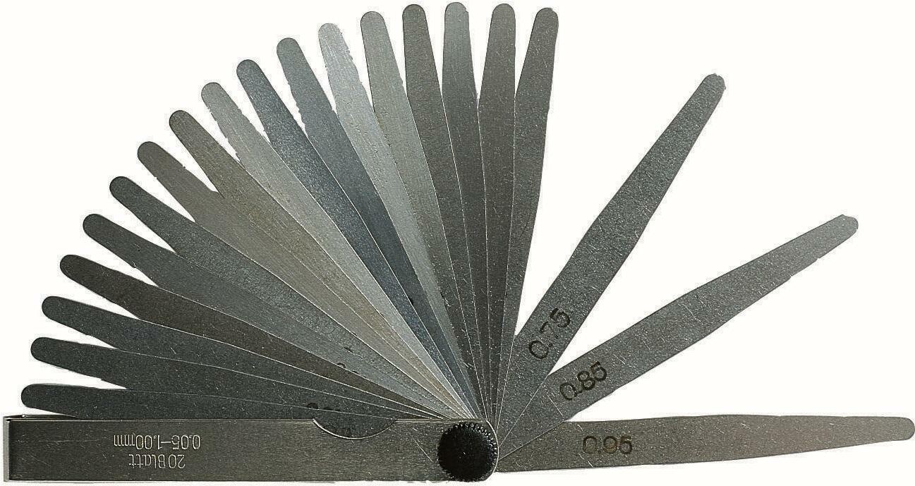 Mellanrumsmätare MIB Messzeuge 08078015; 0,03-1,00 mm; 32 st.