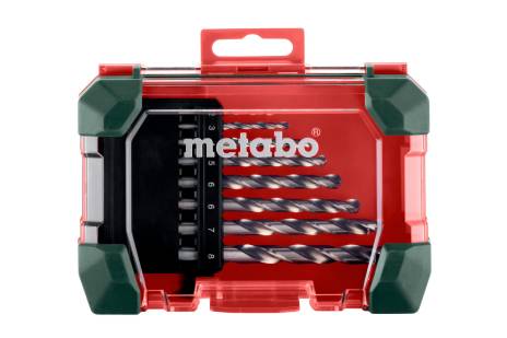 Borrsatser för metall Metabo HSS-G SP; 8 st.