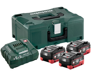 Tillbehörsset Metabo Basic-Set 685069000; 18 V; 3 x 5.5 Ah LIHD + pakrovėjas ASC 30-36 V