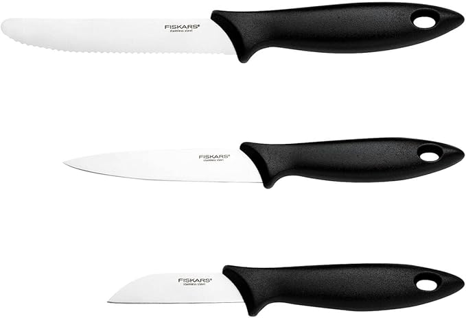 3- delar kniv set Fiskars Essential 1065584