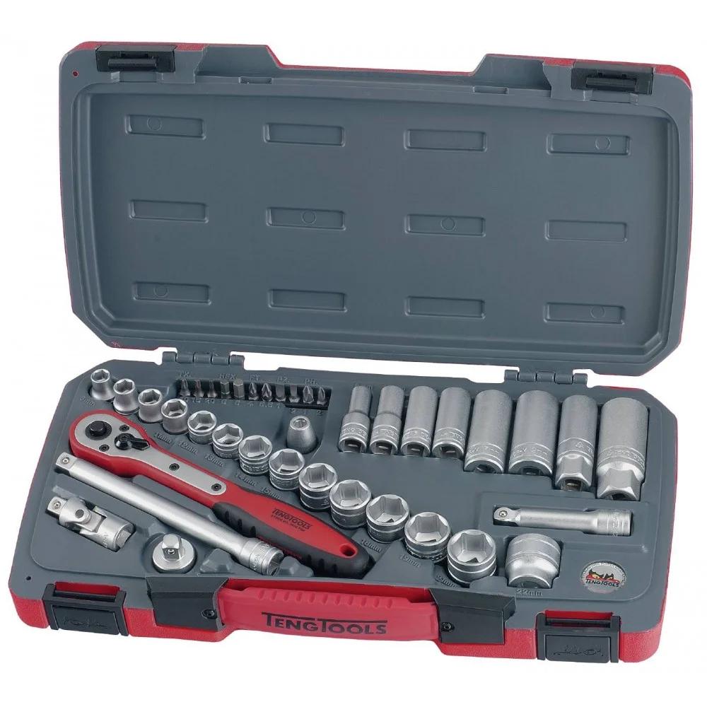Hylsnyckelsats Teng Tools T3839; 3/8''; 39 st.