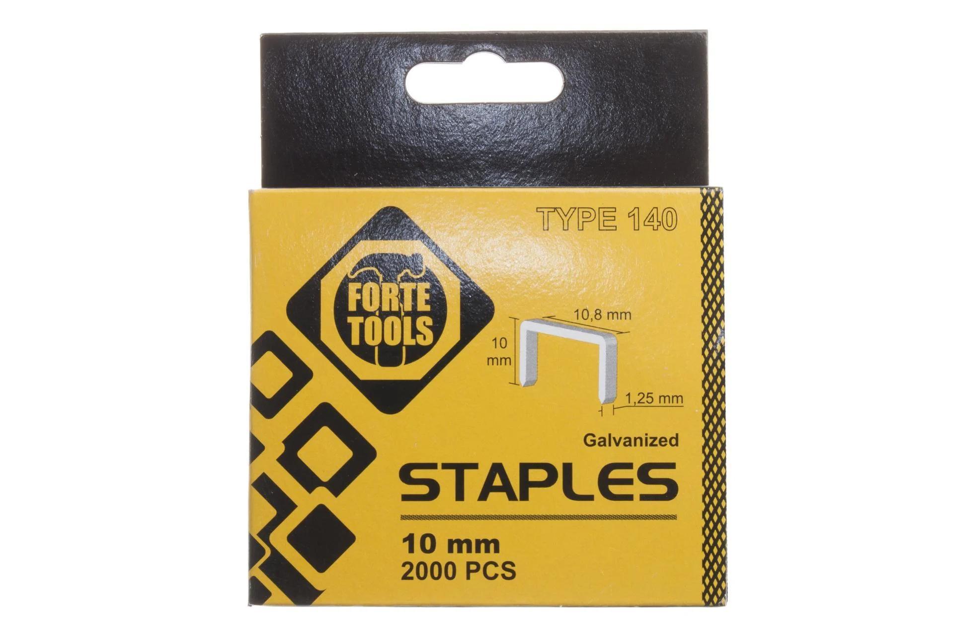 Häftklammer  Forte Tools 1010HD; 10x10,8 mm; tipas 140; 2000 st.