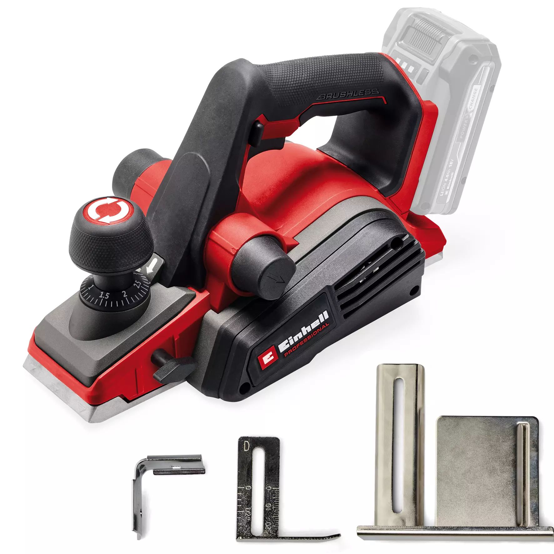 Batteridriven hyvel Einhell TP-PL 18/3 Li BL - Solo; 18 V (utan batteri och laddare)