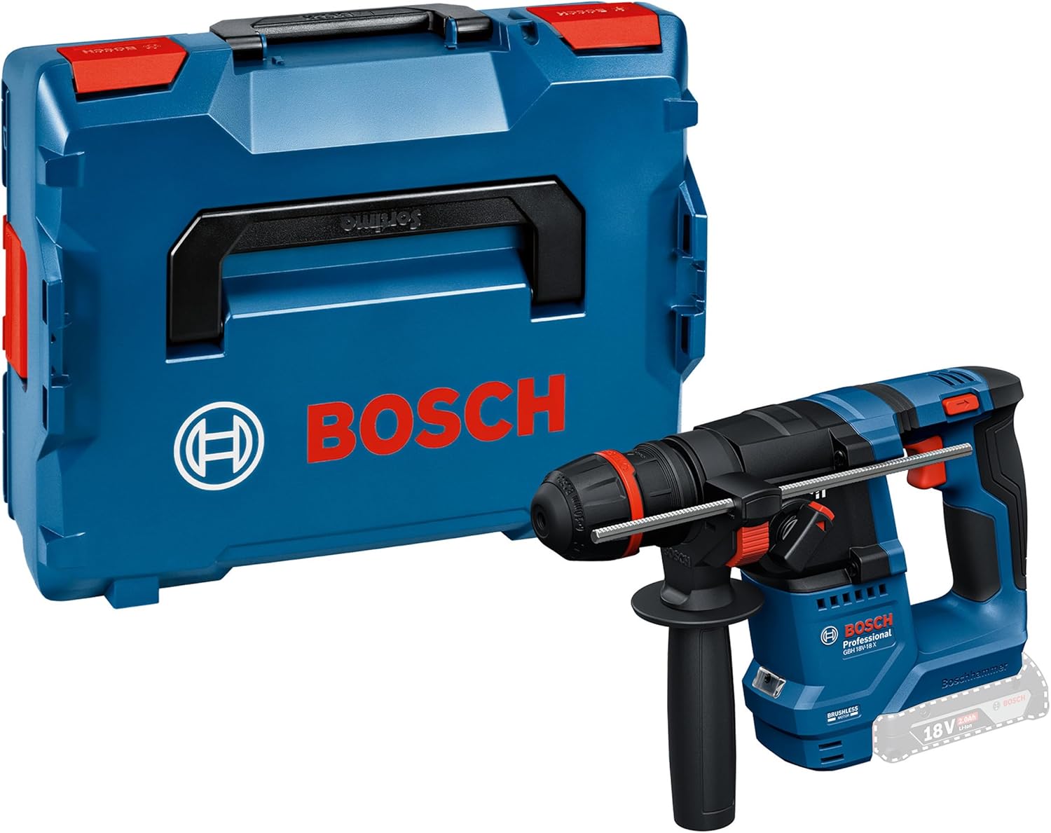 Batteridriven borrhammare  Bosch GBH 18V-18; 1,5 J; SDS-plus; 18 V (utan batteri och laddare)