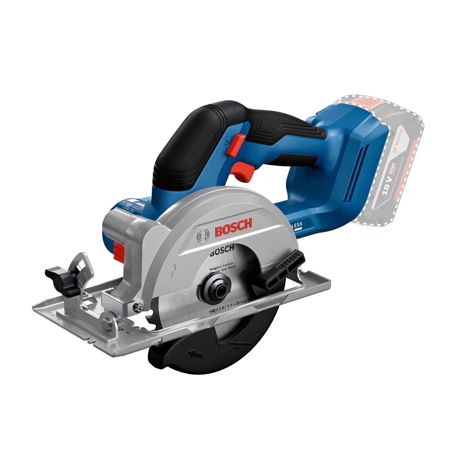 Batteridriven cirkelsåg Bosch GKS 18V-51 Professional; 18 V (utan batteri och laddare)