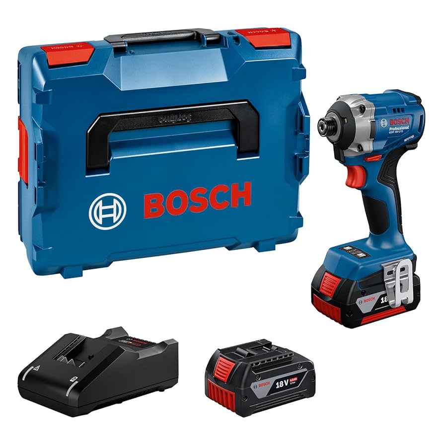 Slagskruvdragare Bosch GDR 18V-215 Professional; 18 V; 2x4,0 Ah batt.