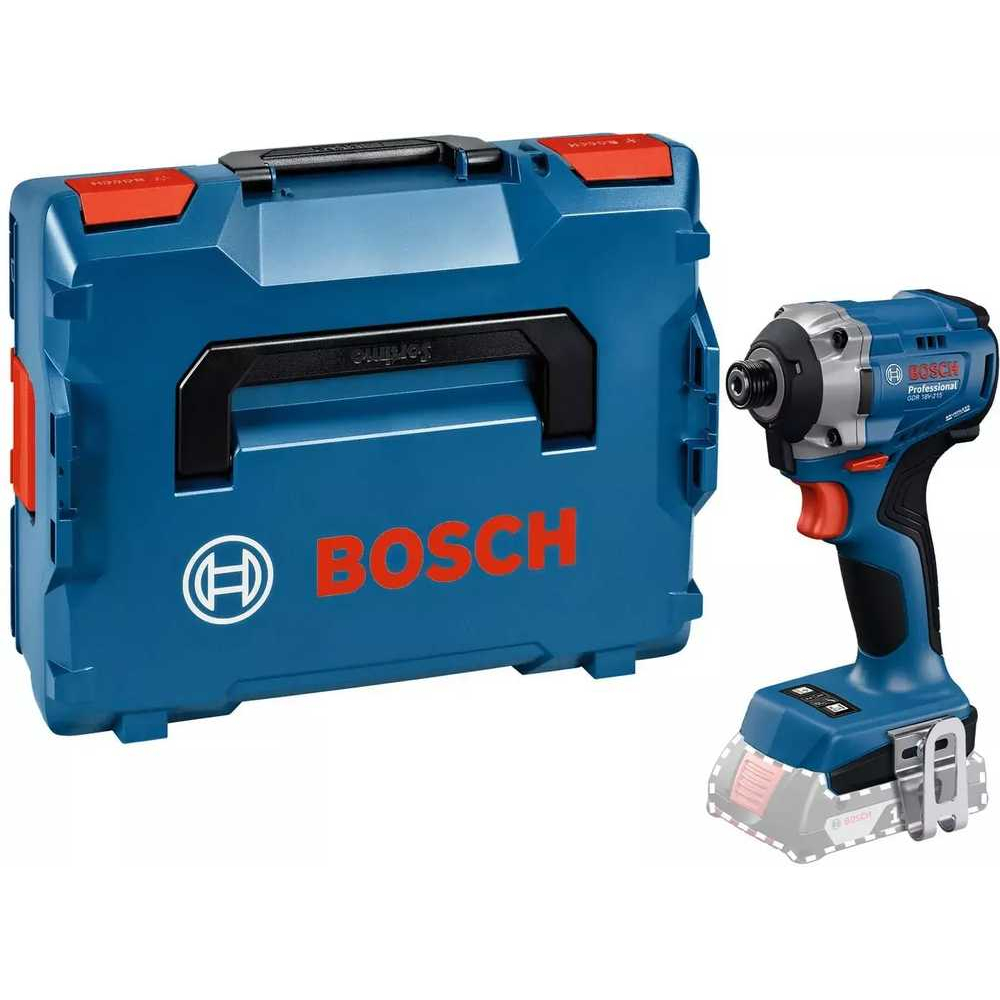 Slagskruvdragare Bosch GDR 18V-215 Professional; 18 V (utan batteri och laddare) + L-BOXX 136