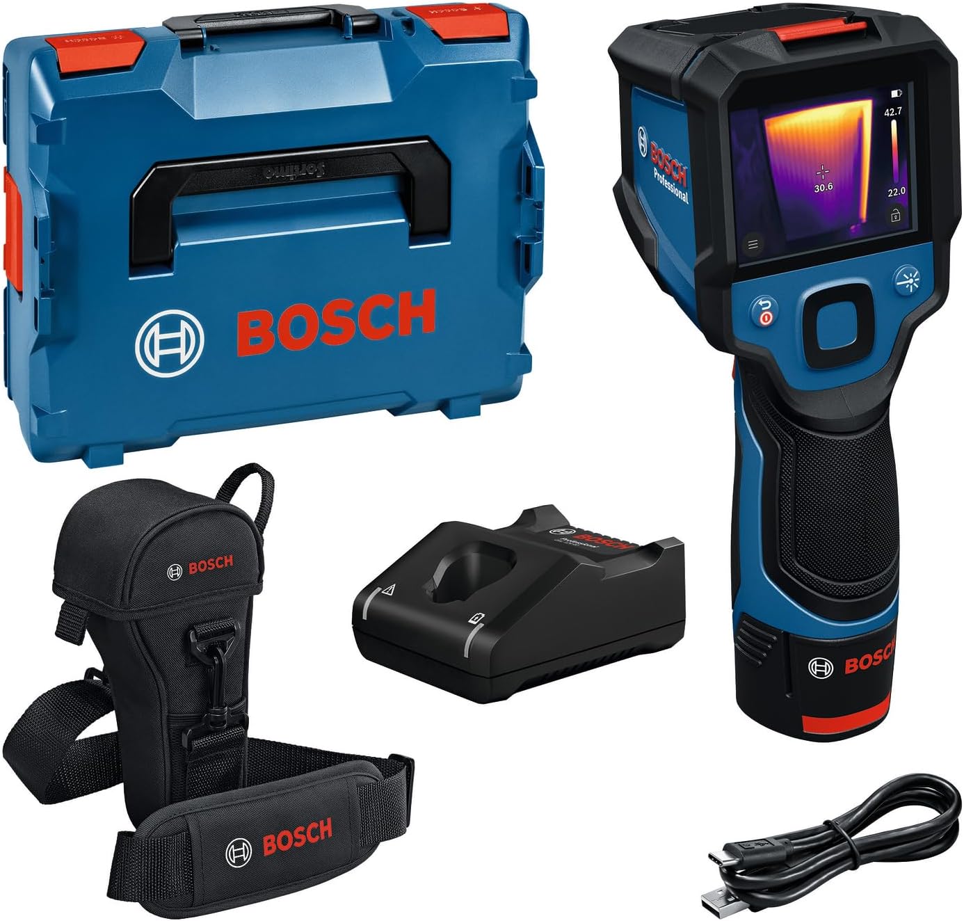 Infraröd termometer Bosch GTC 12V-450-13 Professional; 12 V; 1x2,0 Ah batt.