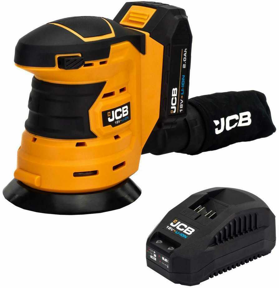 Excenterslip JCB 18OS-2XB-E; 18 V; 1x2,0 Ah batt.