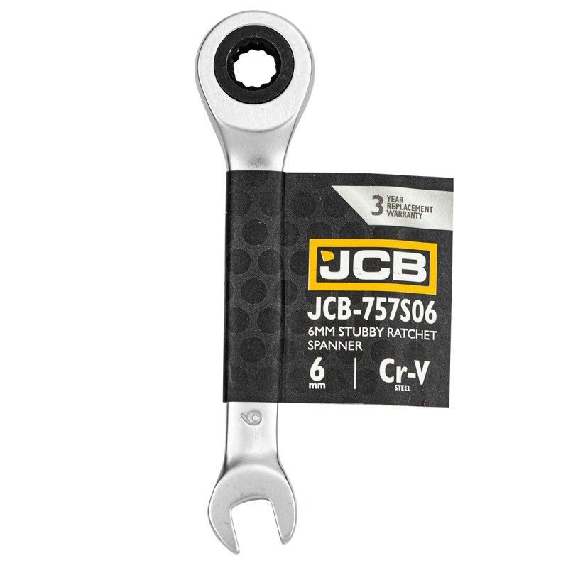 Nyckel med spärrhandtag JCB 757S06; 6 mm