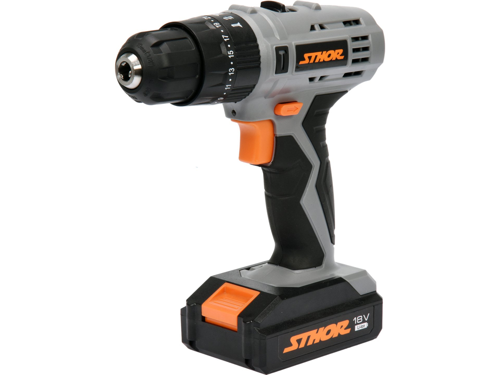 Skruvdragare/borr Sthor 78974; 18 V; 1x1,3 Ah batt.