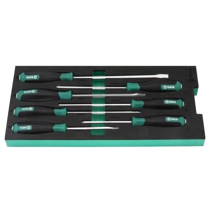 Skruvmejselset Sata ST09919G; 7 st.