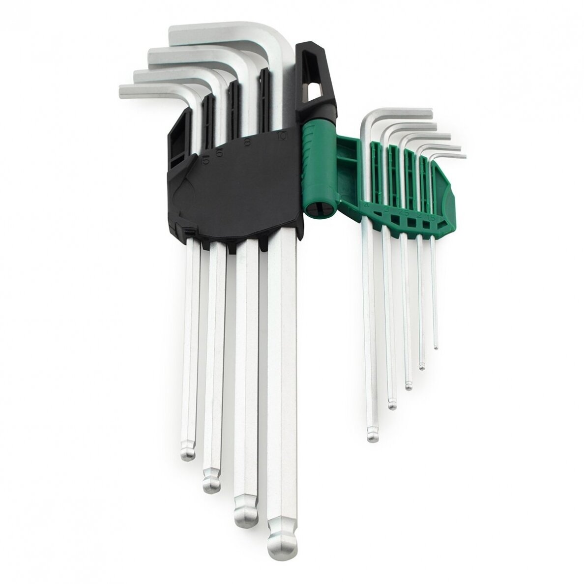 Insexnycklar Sata S09101A; 1,5-10 mm; 9 st.