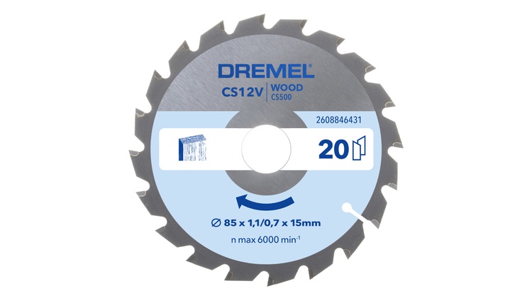 Sågklinga för trä Dremel CS500; 85 mm