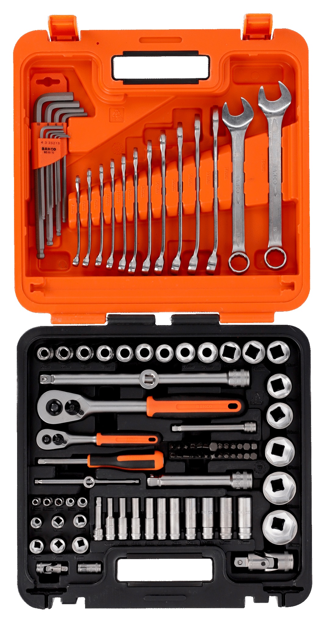 Verktygspaket Bahco S98MC1H; 1/4''; 1/2''; 98 st.