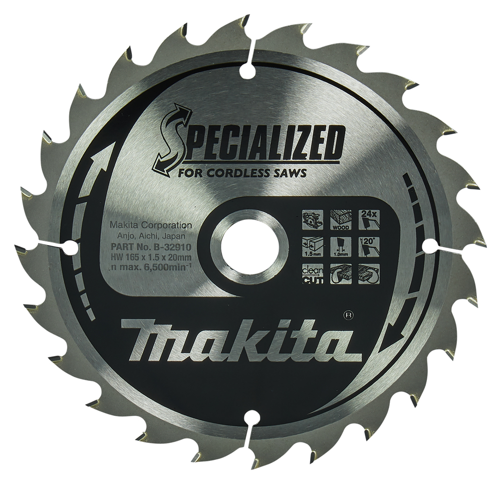 Sågklinga för trä Makita B-32910; 165 mm