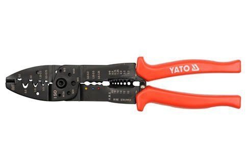 Crimpverktyg för isolerade kabelögon och kontakter Yato YT-2254; 250 mm