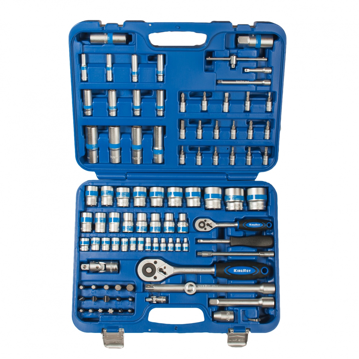 Hylsnyckelsats KingRoy KR094MDA; 1/4'' + 1/2''; 94 st.