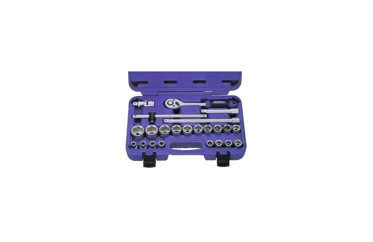 Hylsnyckelsats KingRoy KR30186023; 1/2''; 23 st.