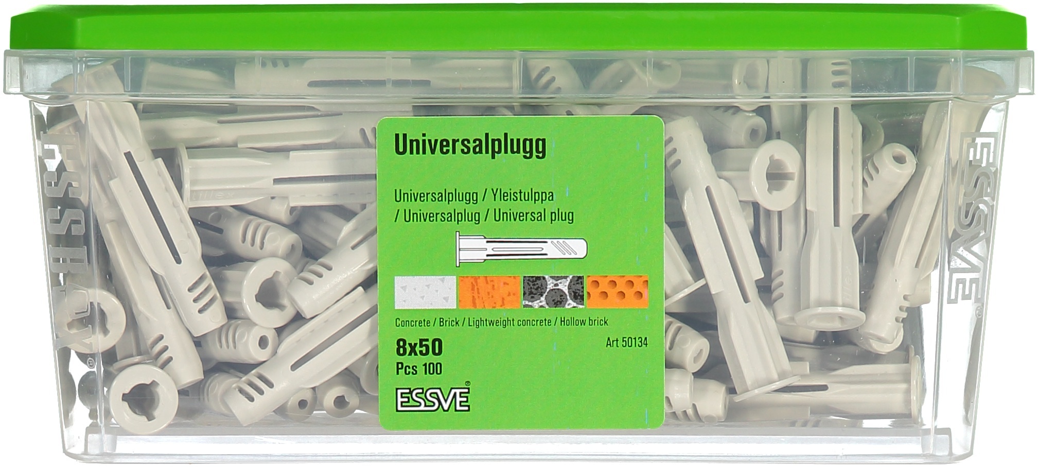 Plugg  Essve 50134; 8x50 mm; 100 st.