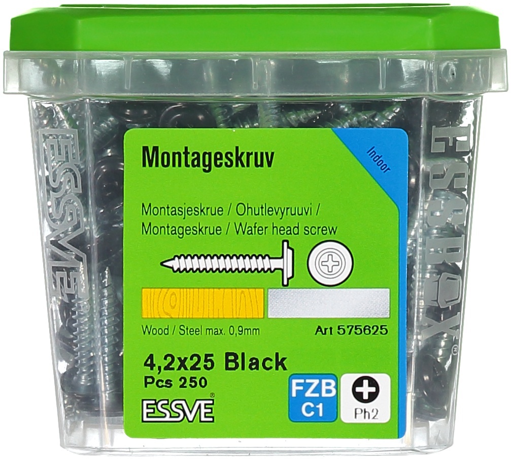 Bandade skruvar Essve 575625; 4,2x25 mm; PH2; 250 st.