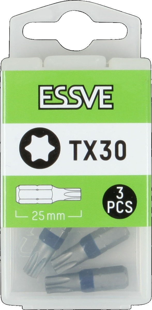 Bits spår Essve 9980394; TX30; 25 mm; 3 st.