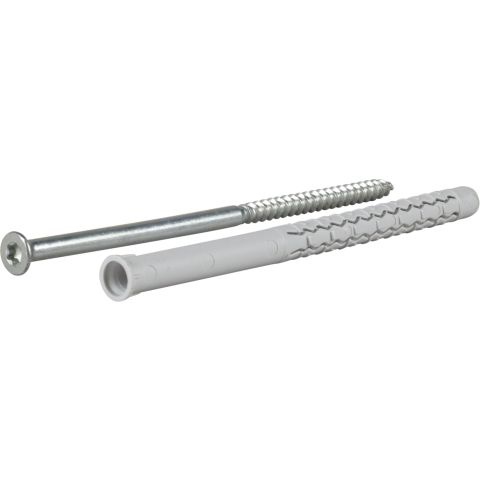 Plugg med skruv Essve 513130; 8x140 mm; TX30; 10 st.