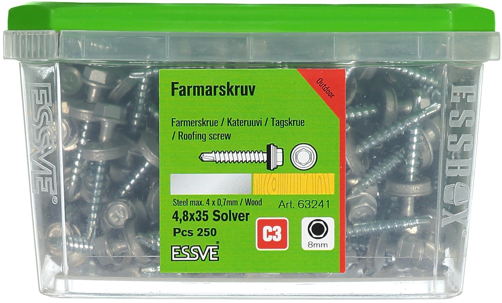 Skruv Essve 63241; 4,8x35 mm; 250 st.