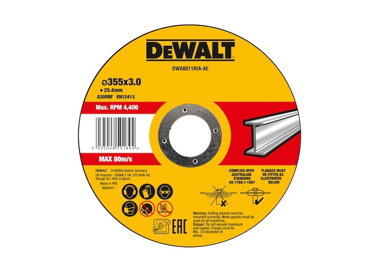 Kapskiva DeWalt DWA8011RIA-AE; 355 mm; 25,4 mm; 3 mm