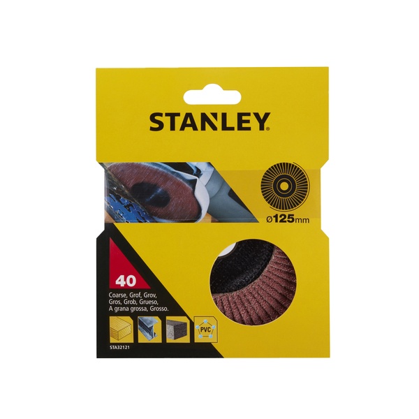 Lamellslipstift Stanley STA32121-XJ; 125 mm; 22,23 mm; P40