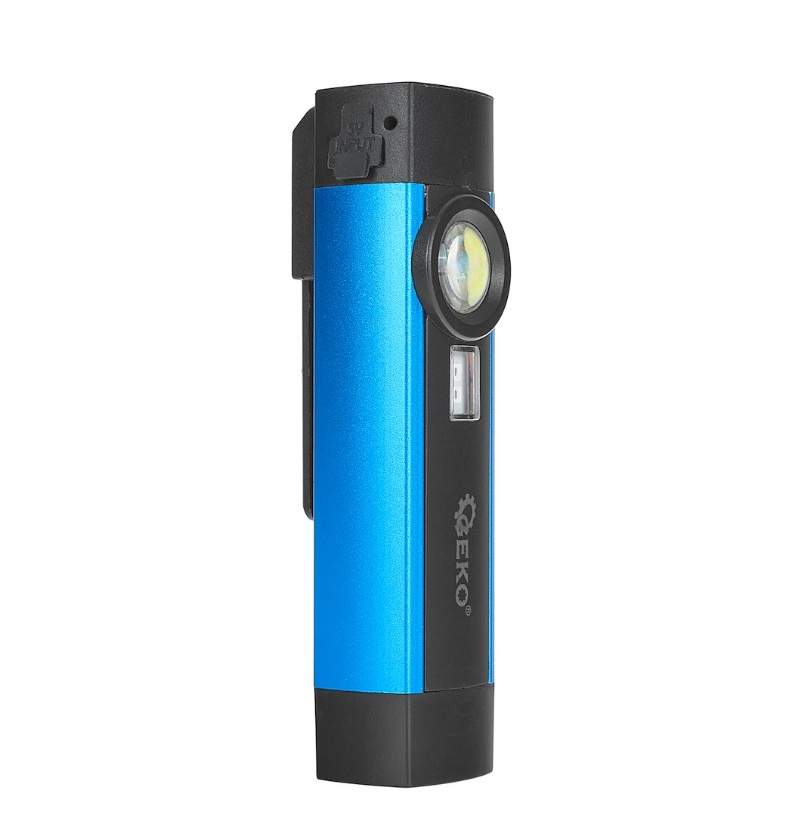Arbetslampa Geko G15125; 5/1 W; 300 lm; 2,0 Ah batt.