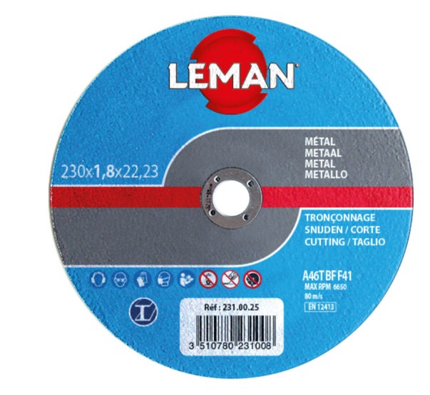 Kapskiva LEMAN-Prancūzija F231.00.25; 230x1,8x22,23 mm
