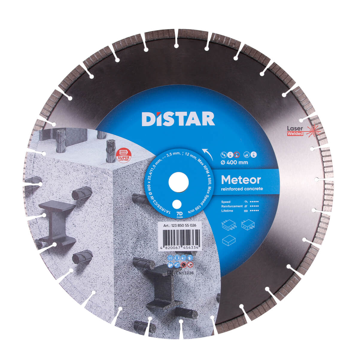 Diamantkapskiva DISTAR Meteor; 400x25,4 mm