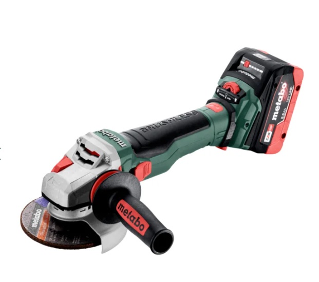 Vinkelslip Metabo WVB 18 LTX BL 15-125 Quick; 18 V; 125 mm; 2x5,5 Ah batt.