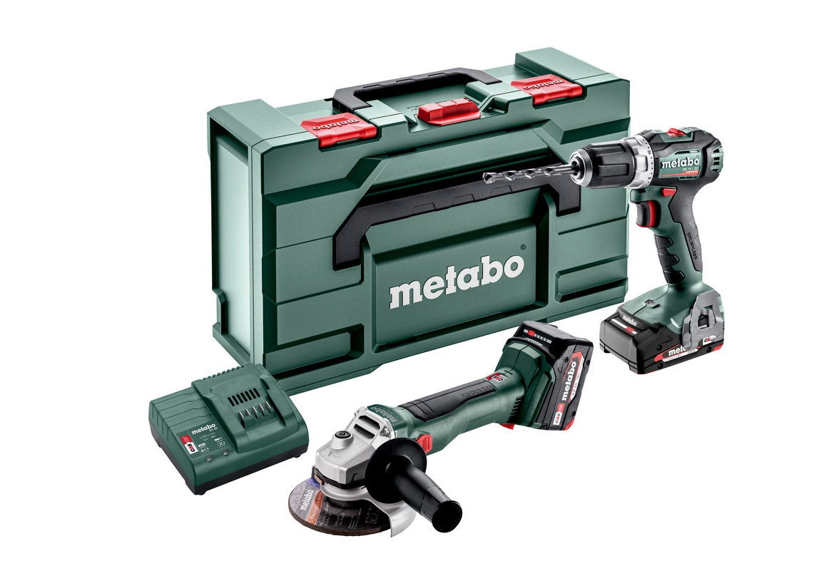 Verktygspaket Metabo Combo 18V 2.6.5; 18 V; 1x2,0 Ah; 1x4,0 Ah batt.
