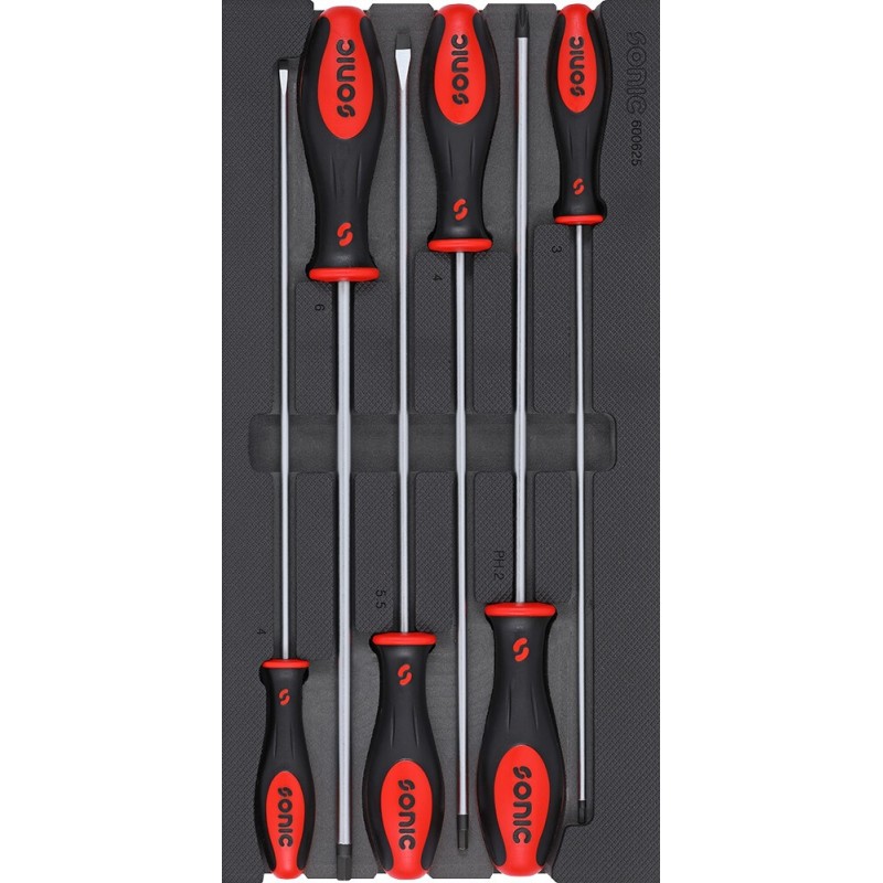 Skruvmejselsats Sonic Equipment 600625; 6 st.