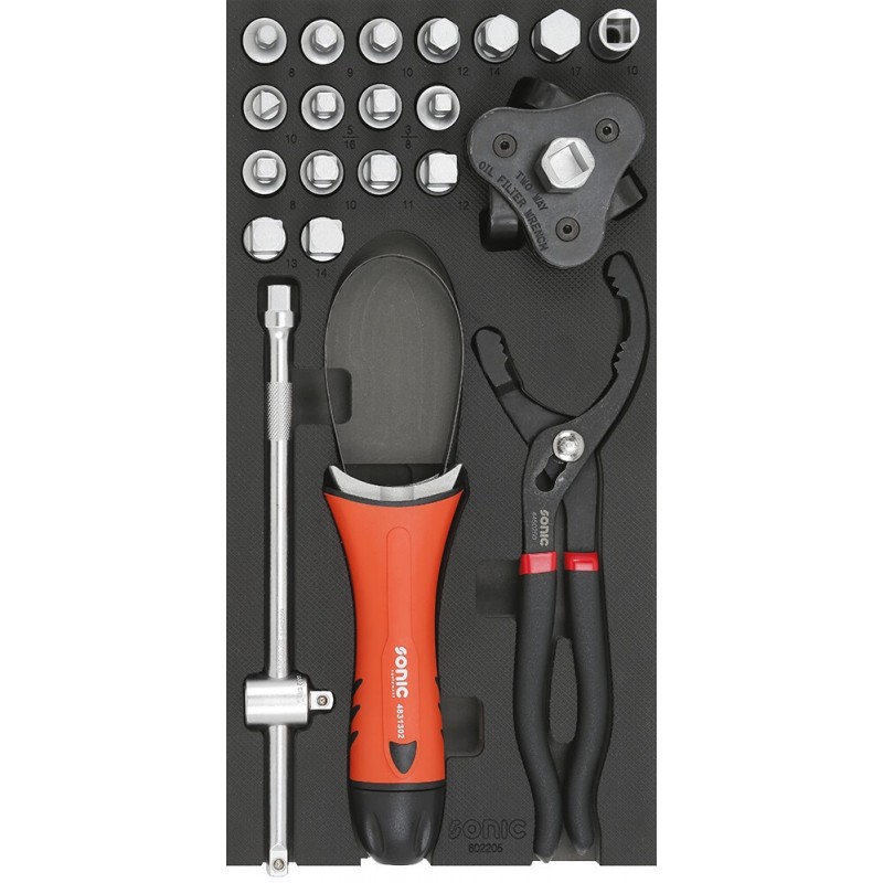Verktygspaket Sonic Equipment 602205; 22 st.