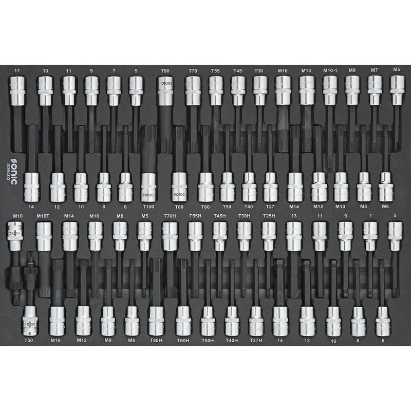 Hylsbitssats Sonic Equipment 306402; 1/2''; 64 st.