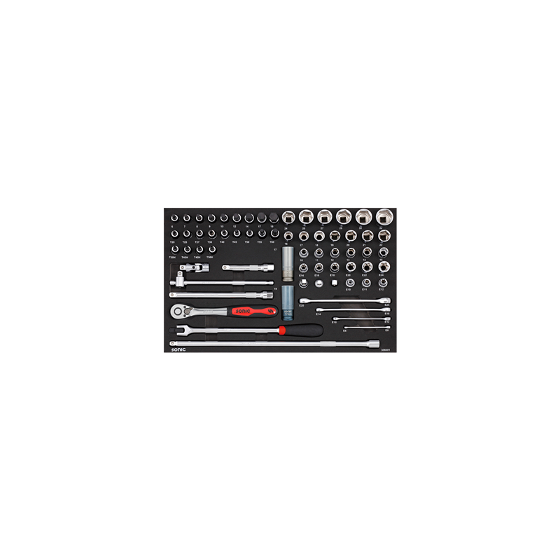 Verktygspaket Sonic Equipment 306601; 1/2''; 66 st.