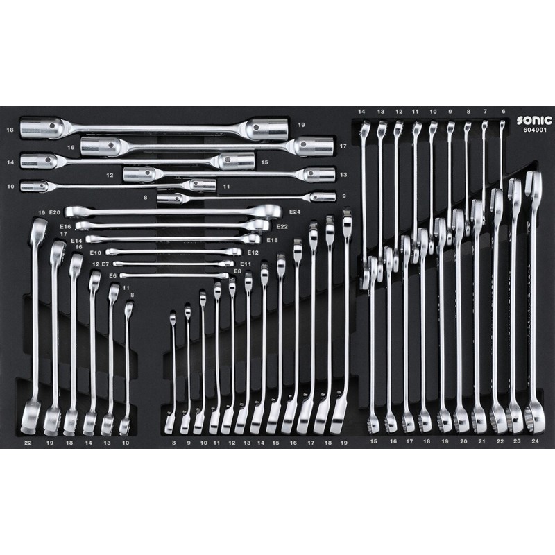 Hylsnyckelsats Sonic Equipment 604901; SFS; 49 st.