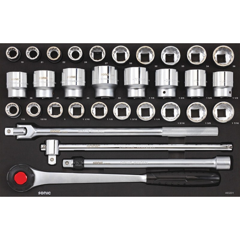 Verktygspaket Sonic Equipment 403201; 3/4''; 32 st.