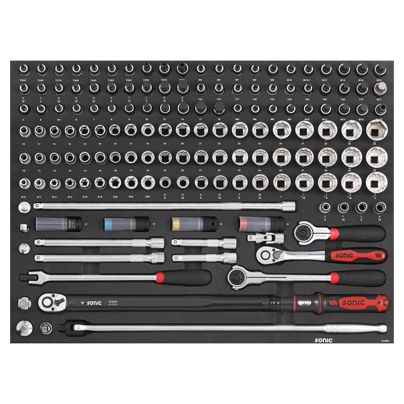 Verktygspaket Sonic Equipment 314901; 1/2''; 149 st.