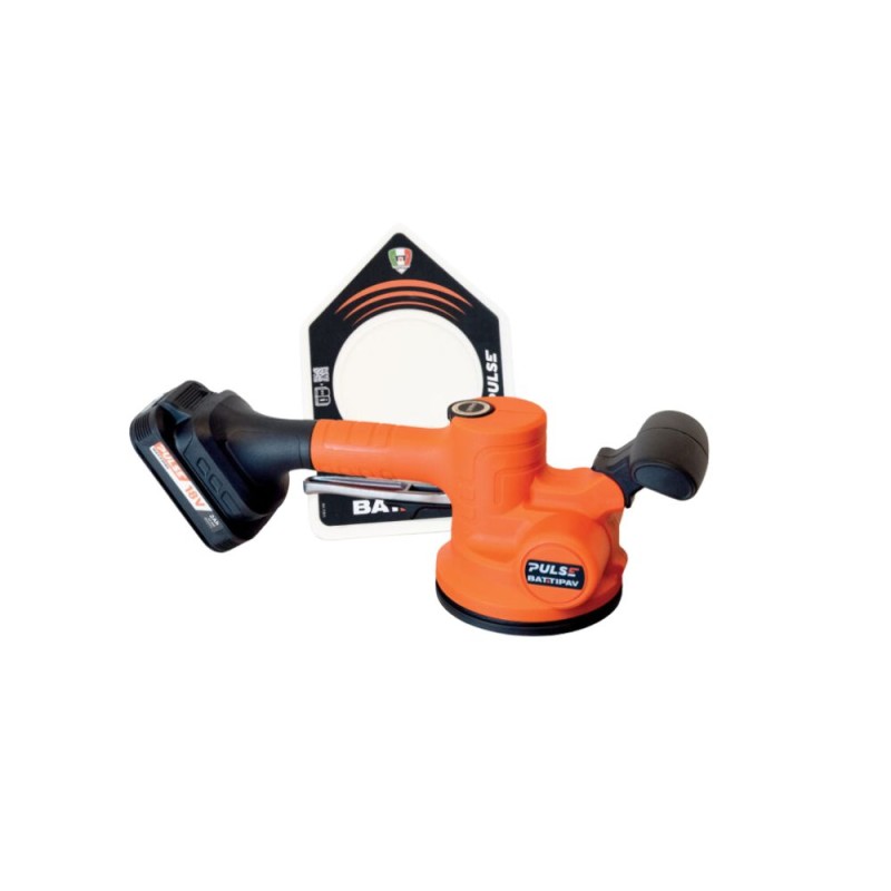 Vibrerande sugkopp / kakelhållare Battipav PULSE; 18 V; 25 kg; 1x2,0 Ah batt.