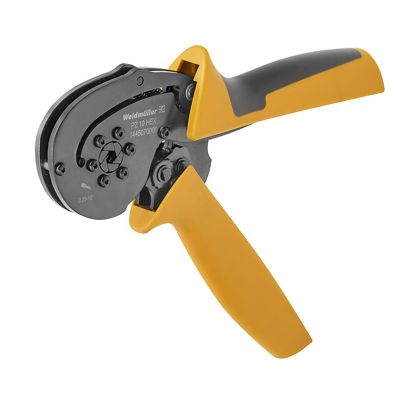 Crimpverktyg för isolerade kabelögon och kontakter Weidmuller PZ 10 HEX; 0,14-10 mm²