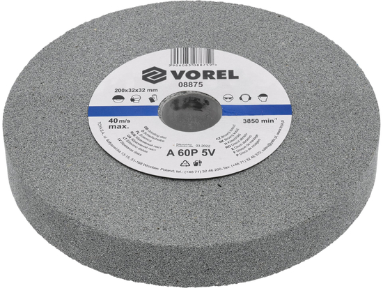 Vässningsskiva Vorel 08875; 200x32x30 mm