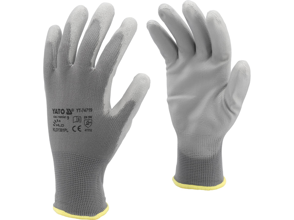 Nylonhandskar Yato YT-7472; 10 storlek