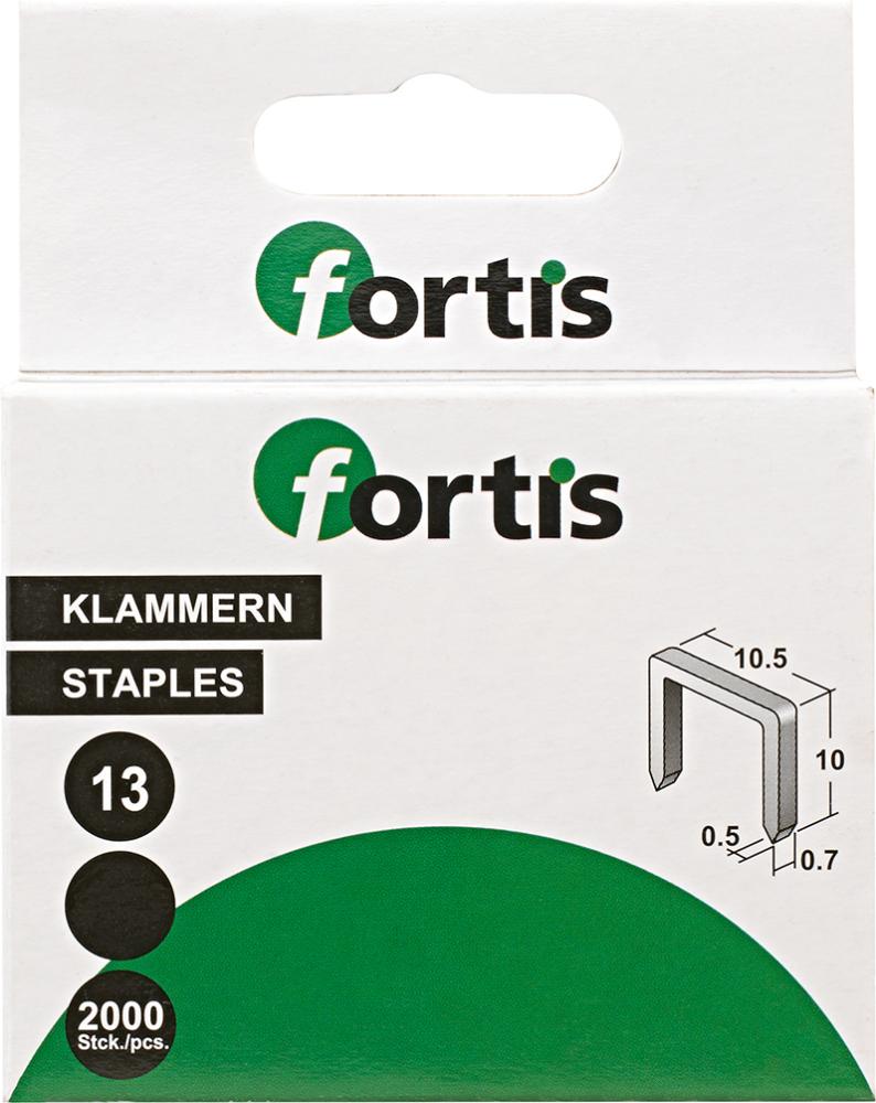 Häftklammer  Fortis 4317784775212; 6 mm; 2000 st.; typ 13