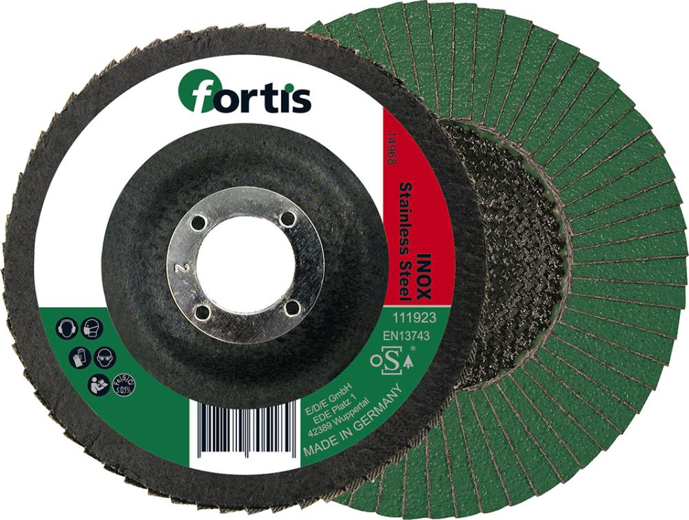 Lamellslipstift Fortis 4317784705196; 125 mm; 22,23 mm; K60