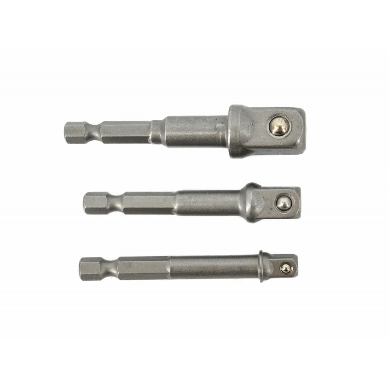 Adapter AWTools AW37903; HEX; 1/4''; 3/8''; 1/2''; 3 st.